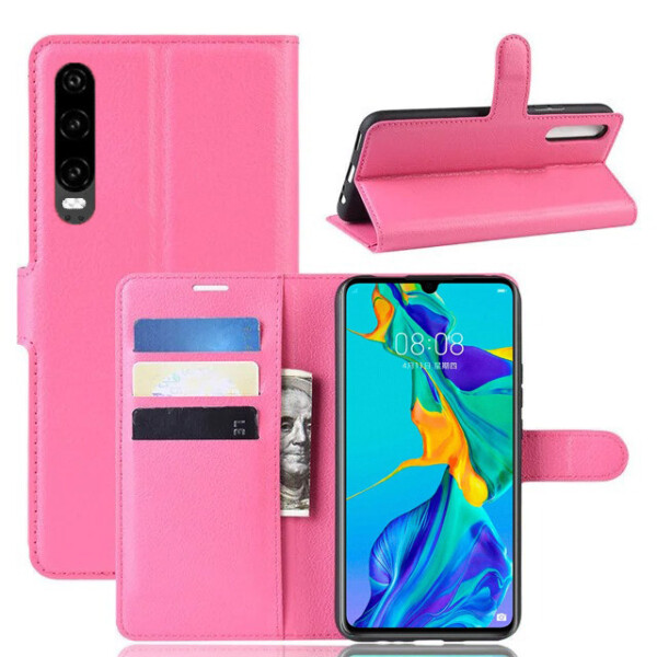 

Чехол-книжка Litchie Wallet для Huawei P30 Rose