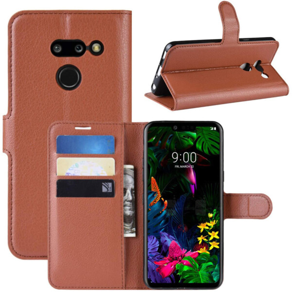 

Чехол-книжка Litchie Wallet для LG G8 ThinQ Brown