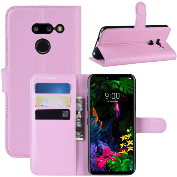 

Чехол-книжка Litchie Wallet для LG G8 ThinQ Pink