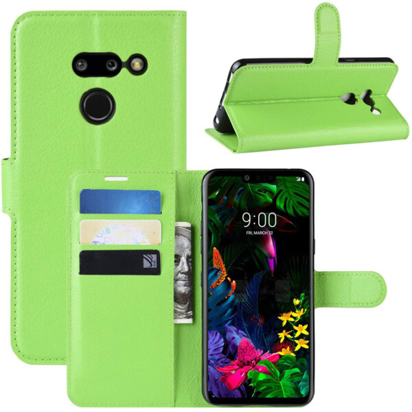 

Чехол-книжка Litchie Wallet для LG G8 ThinQ Green