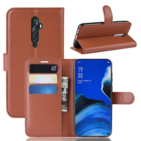 

Чехол-книжка Litchie Wallet для Oppo Reno 2 Brown