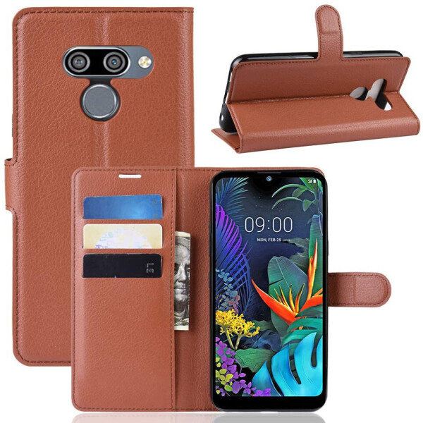 

Чехол-книжка Litchie Wallet для LG K50 / Q60 Brown