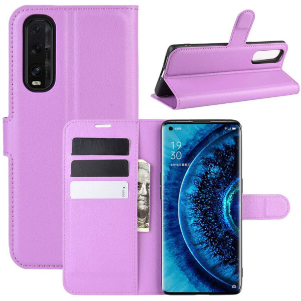 

Чехол-книжка Litchie Wallet для Oppo Find X2 Violet
