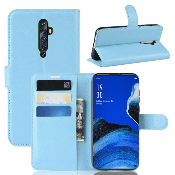 

Чехол-книжка Litchie Wallet для Oppo Reno 2Z Blue
