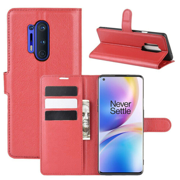 

Чехол-книжка Litchie Wallet для OnePlus 8 Pro Red