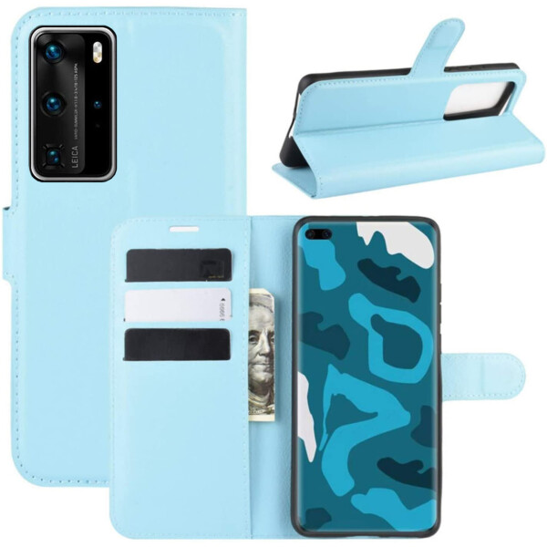 

Чехол-книжка Litchie Wallet для Huawei P40 Pro Blue