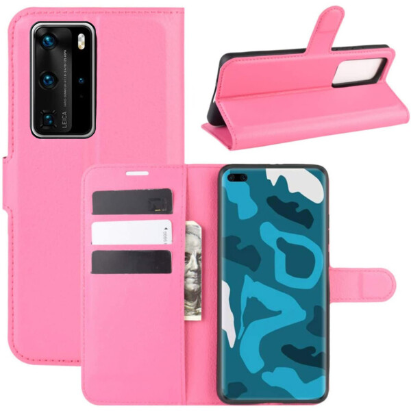

Чехол-книжка Litchie Wallet для Huawei P40 Pro Rose