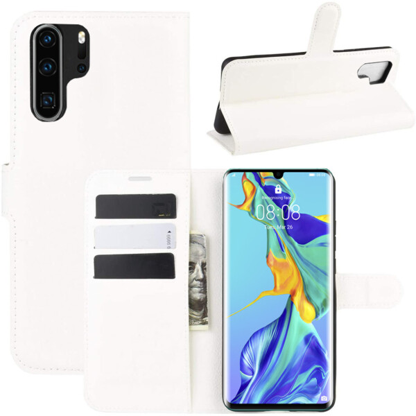 

Чехол-книжка Litchie Wallet для Huawei P30 Pro White