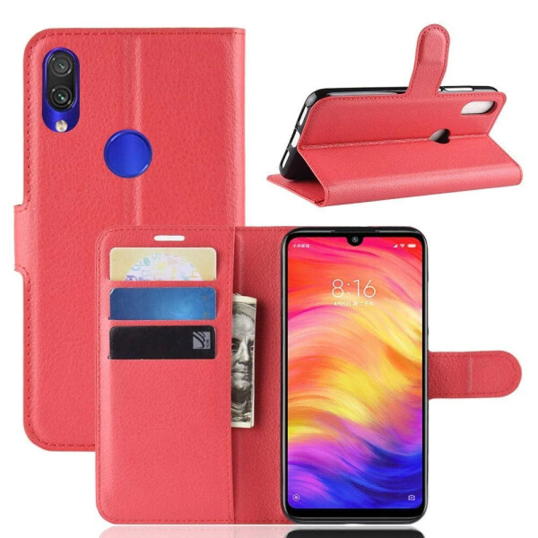 

Чехол-книжка Litchie Wallet для Xiaomi Redmi 7 Red