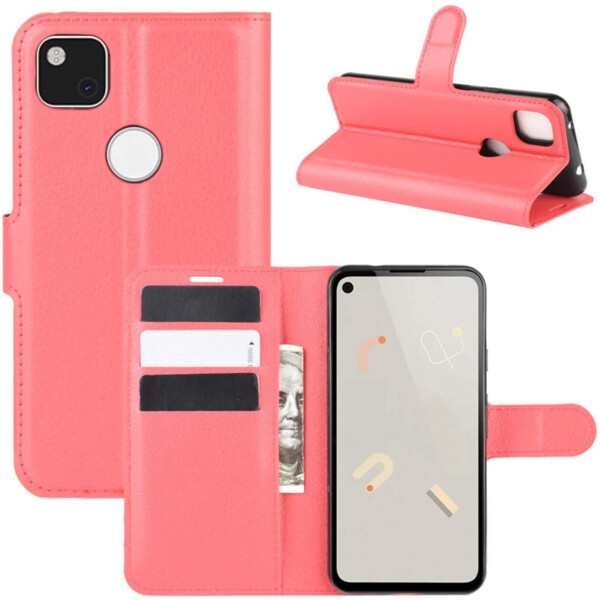 

Чехол-книжка Litchie Wallet для Google Pixel 4A Red