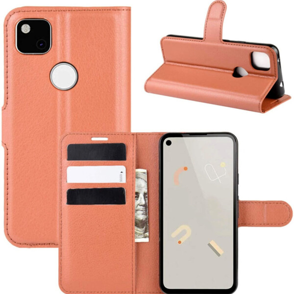 

Чехол-книжка Litchie Wallet для Google Pixel 4A Brown