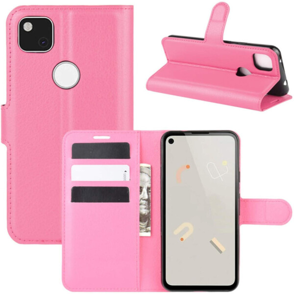 

Чехол-книжка Litchie Wallet для Google Pixel 4A Rose