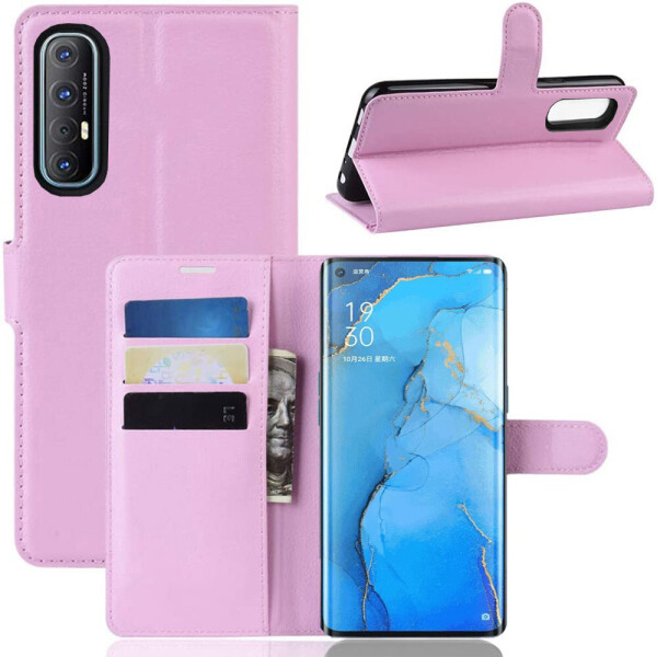 

Чехол-книжка Litchie Wallet для Oppo Reno 3 Pro Pink