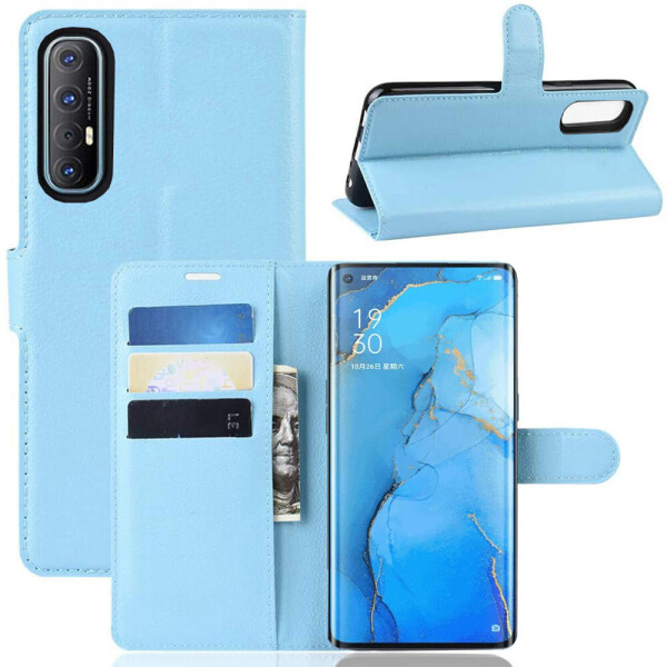 

Чехол-книжка Litchie Wallet для Oppo Reno 3 Pro Blue