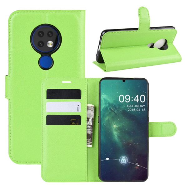 

Чехол-книжка Litchie Wallet для Nokia 6.2 / 7.2 Green