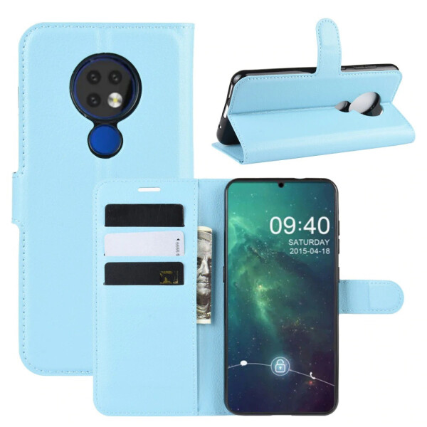 

Чехол-книжка Litchie Wallet для Nokia 6.2 / 7.2 Blue