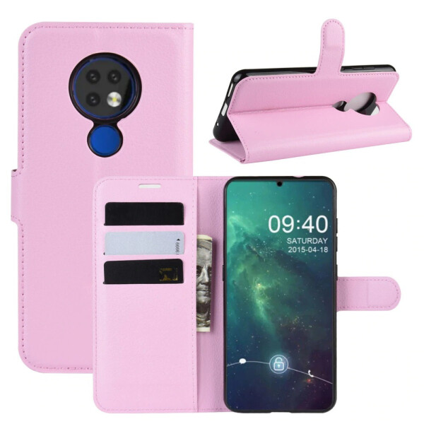 

Чехол-книжка Litchie Wallet для Nokia 6.2 / 7.2 Pink