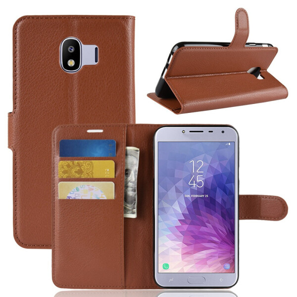 

Чехол-книжка Litchie Wallet для Samsung J400 Galaxy J4 2018 Коричневый