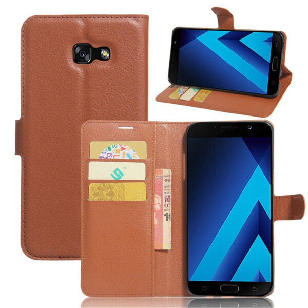 

Чехол-книжка Litchie Wallet для Samsung A720 Galaxy A7 2017​​​​​​​ Коричневый
