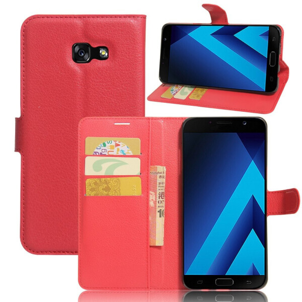 

Чехол-книжка Litchie Wallet для Samsung A720 Galaxy A7 2017​​​​​​​ Красный