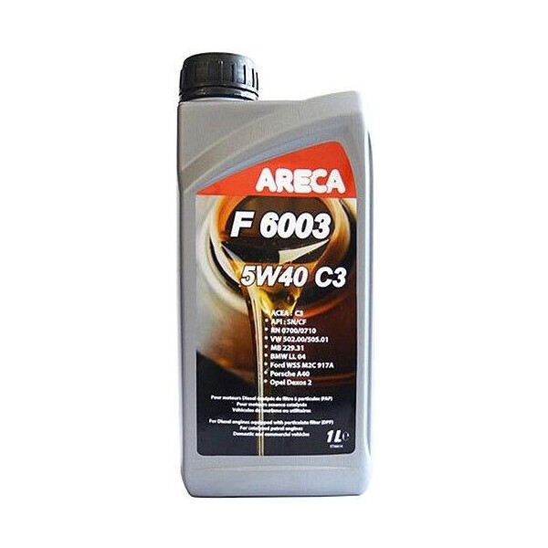 

Моторное масло ARECA F6003 5W-40 C3 1л