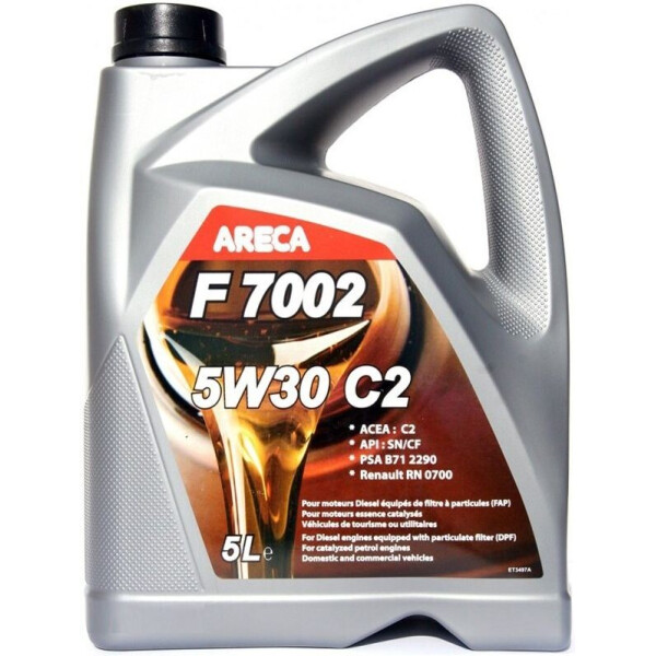 

Моторное масло ARECA F7002 5W-30 C2 5л