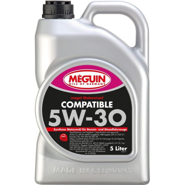 

Моторное масло Meguin COMPATIBLE5W-30 5л