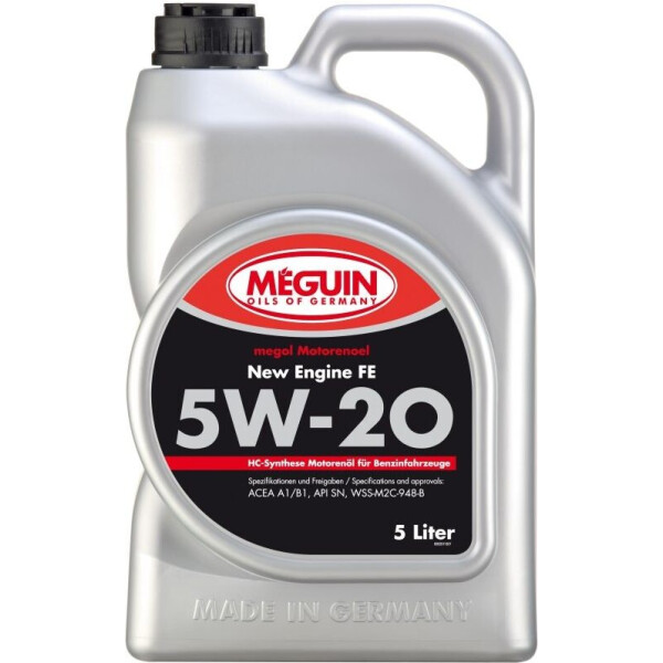 

Моторное масло Meguin NEW ENGINE FE5W-20 5л
