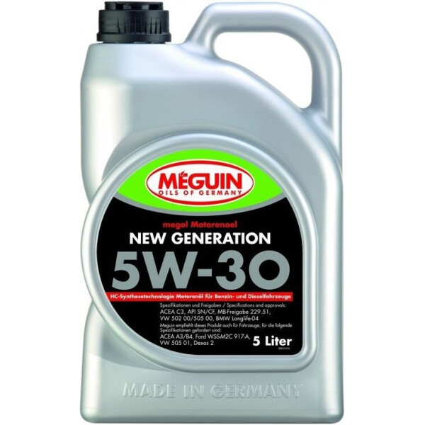 

Моторное масло Meguin NEW GENERATION5W-30 5л