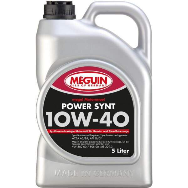 

Моторное масло Meguin POWER SYNT10W-40 5л