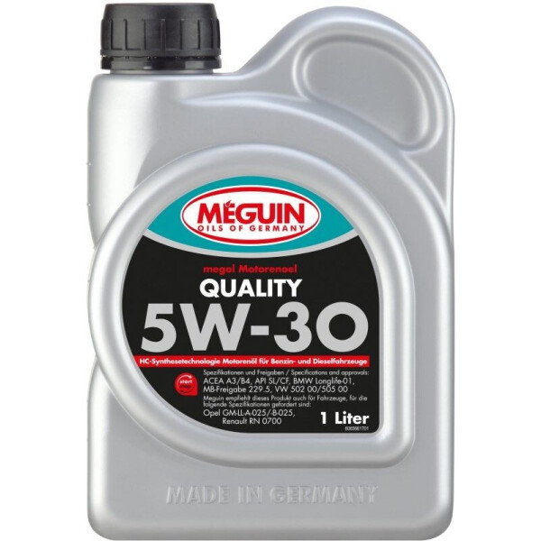 

Моторное масло Meguin QUALITY5W-30 1л