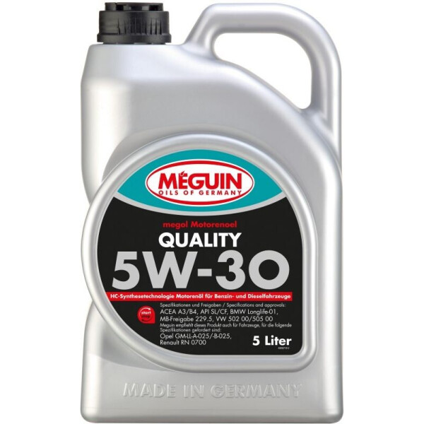 

Моторное масло Meguin QUALITY5W-30 5л