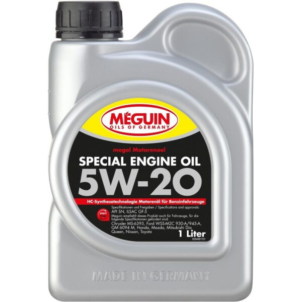 

Моторное масло Meguin SPECIAL ENGINE OIL5W-20 1л