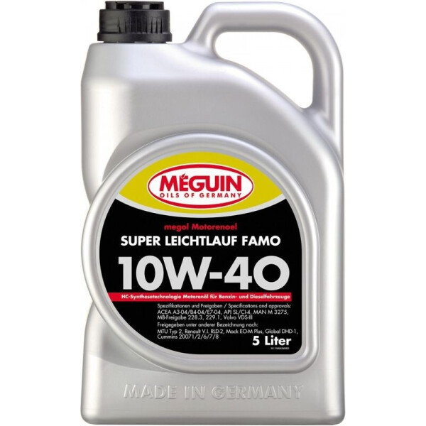 

Моторное масло Meguin SUPER Leichtlauf FAMO 10W-40 5л