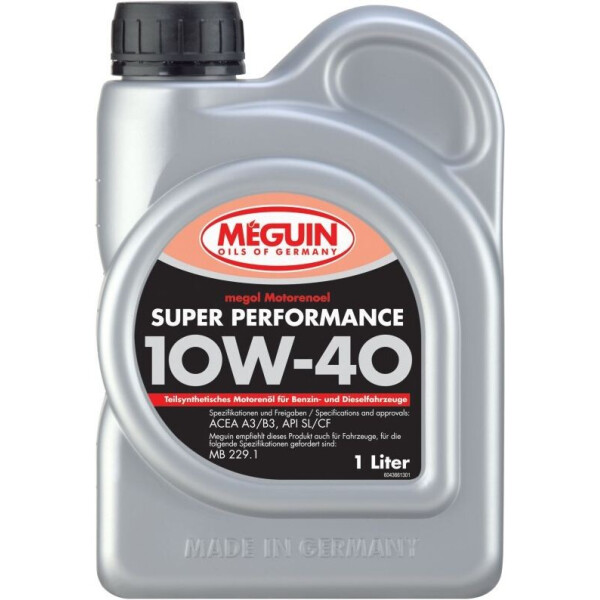 

Моторное масло Meguin SUPER PERFORMANCE10W-40 1л
