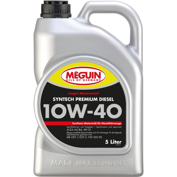 

Моторное масло Meguin SYNTECH PREMIUM DIESEL10W-40 5л