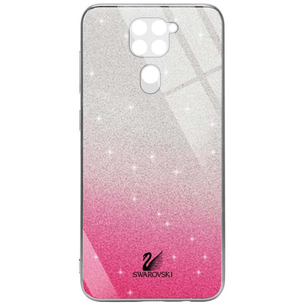 

TPU+Glass чехол Swarovski Full Camera для Xiaomi Redmi Note 9 (Малиновый) (1082649)