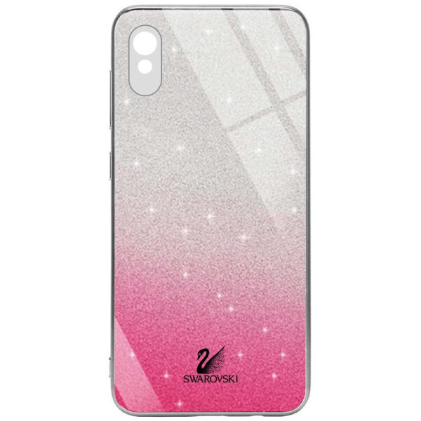 

TPU+Glass чехол Swarovski Full Camera для Xiaomi Redmi 9A (Малиновый) (1082631)