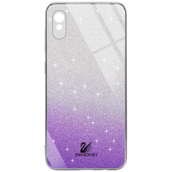 

TPU+Glass чехол Swarovski Full Camera для Xiaomi Redmi 9A (Фиолетовый) (1082634)