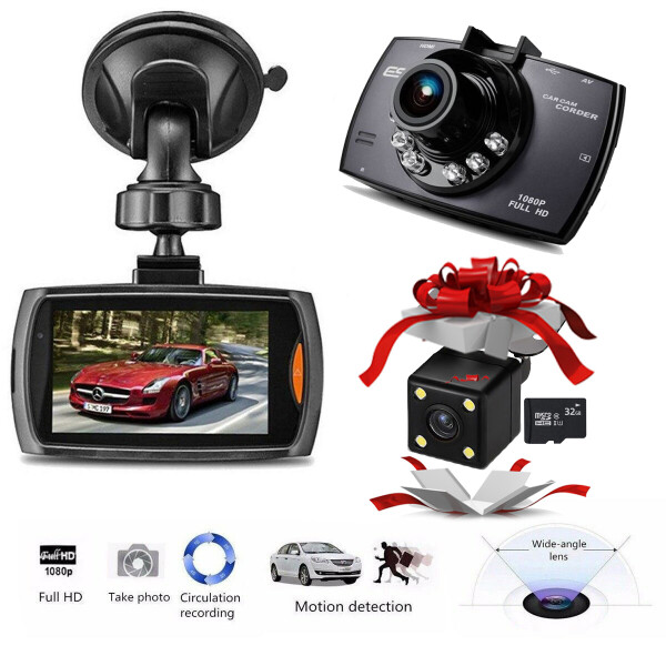

Автомобильный видеорегистратор Car Camcorder G30 FULL HD авторегистратор с функцией ночного видения+карта памяти 32Gb