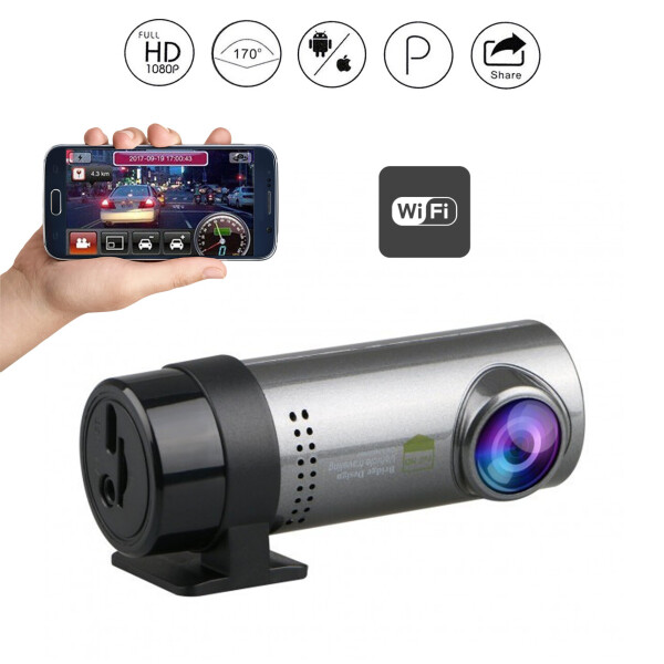 

Видеорегистратор автомобильный без экрана Drive DVR car camera recorder с wifi