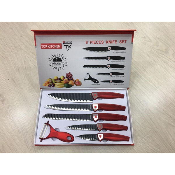 

Набор кухонных ножей Top Kitchen 6 предметов Red (TK0001)