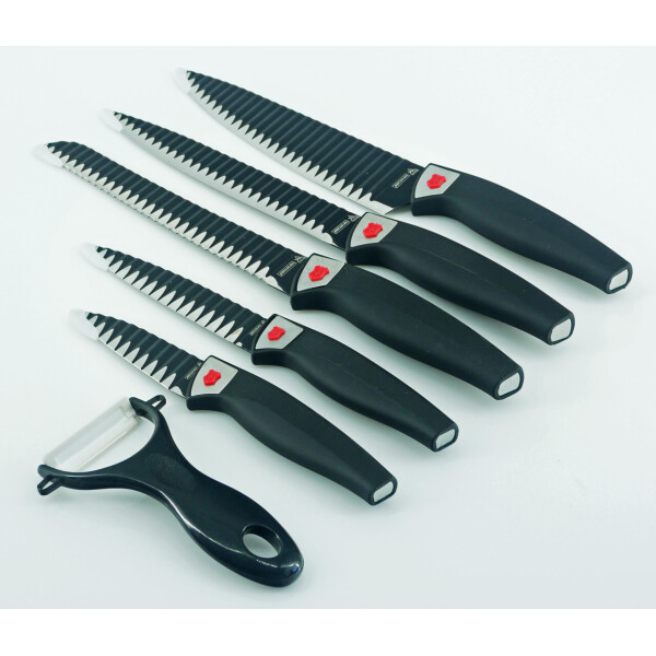 

Набор кухонных ножей Top Kitchen 6 предметов Black (TK0001)