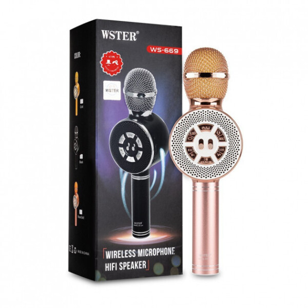 

Беспроводной микрофон для караоке Wster WS-669 Pink