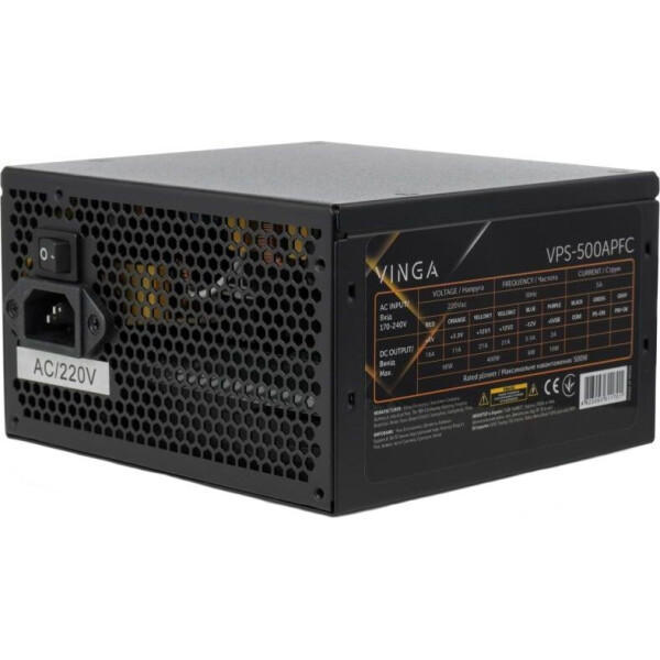 

Блок питания Vinga 500W (VPS-500APFC)