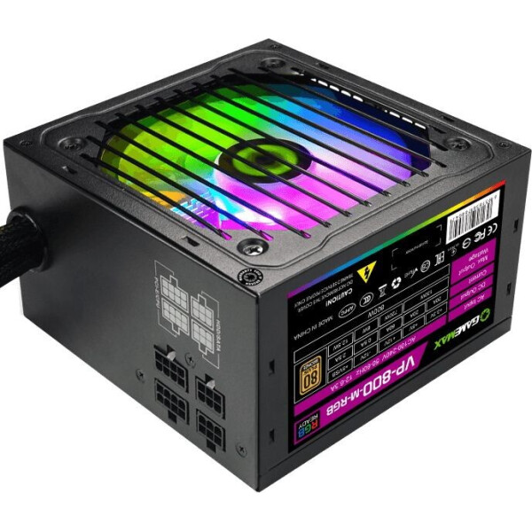 

Блок питания GAMEMAX 800W (VP-800-M-RGB)