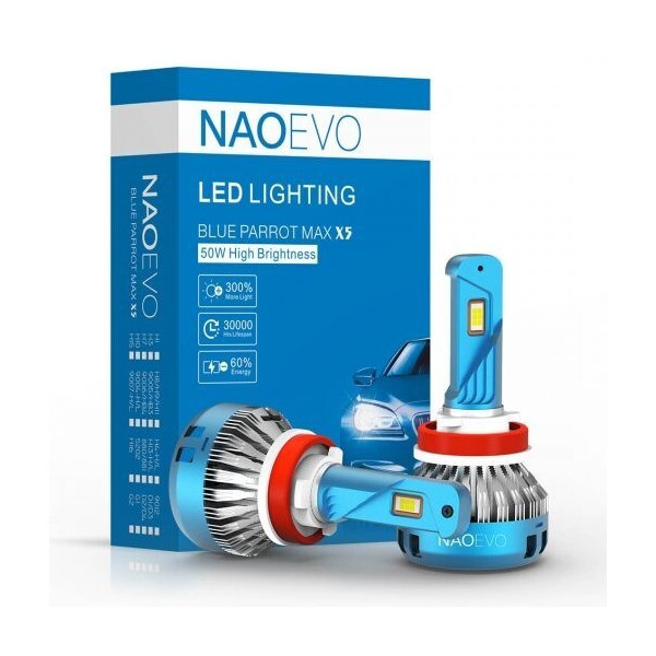 

Светодиодная автолампа NaoEvo MAX X5 H4 50W Philips HighGrade Chip
