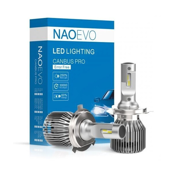 

Светодиодная автолампа NaoEvo CanBus Pro H4 36W Philips HighGrade Chip