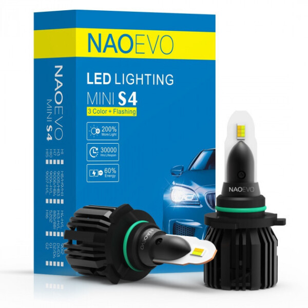 

Светодиодная автолампа NaoEvo S4 HB4 (9006) 30W Philips HighGrade Chip