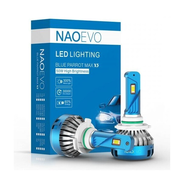 

Светодиодная автолампа NaoEvo MAX X5 HB4 (9006) 50W Philips HighGrade Chip